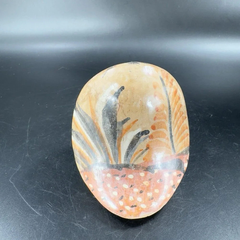 Mexico Pottery Bird Owl Whimsical Figurine‎ Decor Hand Painted Figure Vintage